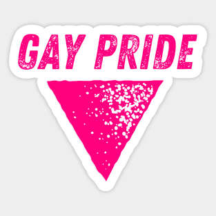 Gay Pride - Pink Triangle Pointing Down Sticker